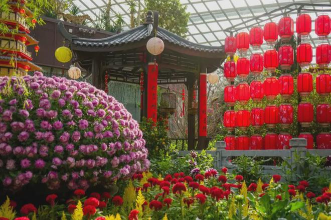 “春花盛开之白蛇传”花卉展在新加坡滨海湾花园揭幕(图6)