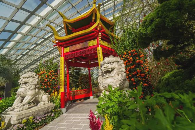 “春花盛开之白蛇传”花卉展在新加坡滨海湾花园揭幕(图8)